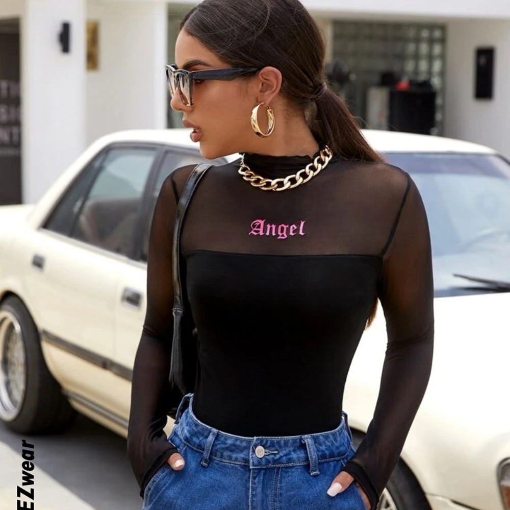 ‼️😇Angel Mesh Y2K top😇‼️